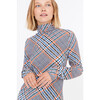 Women's Letta Dress, Hand Drawn Plaid Ecru Multi - Dresses - 3