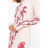 Women's Odette Stretch Knit Dress, Ecru Multi - Dresses - 4