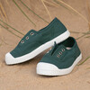 Plum Canvas Sneakers, Forest Green - Sneakers - 3