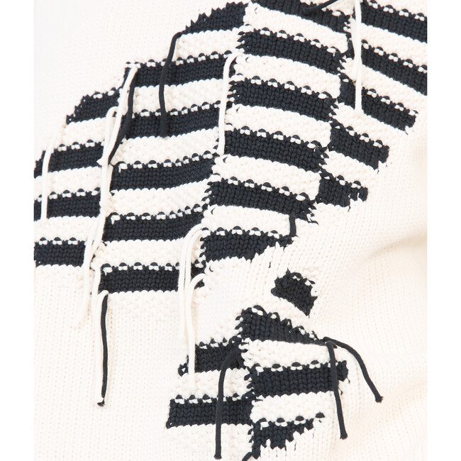 Women's Romi Knit, Ecru/Black - Sweaters - 6