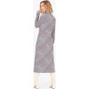 Women's Letta Dress, Hand Drawn Plaid Ecru Multi - Dresses - 4
