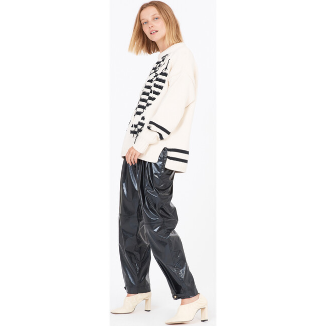 Women's Romi Knit, Ecru/Black - Sweaters - 8