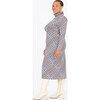 Women's Letta Dress, Hand Drawn Plaid Ecru Multi - Dresses - 6