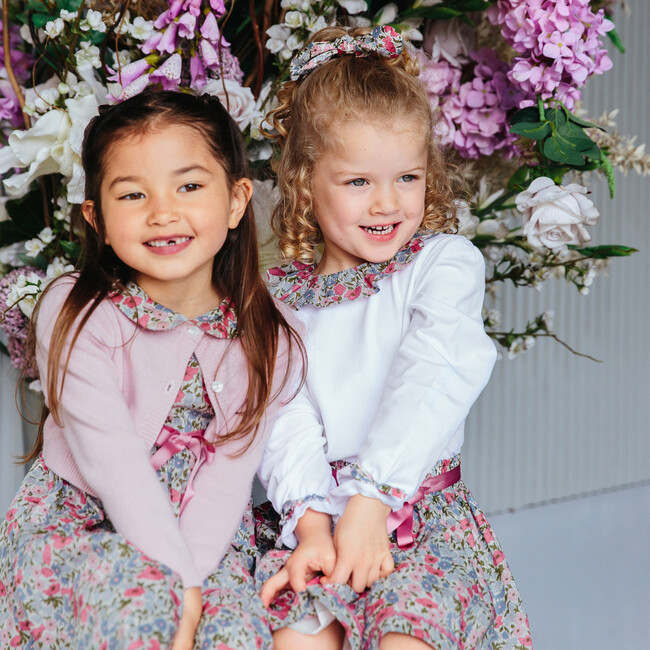 Liberty Pink Poppy Ric Rac Skirt, Pink - Skirts - 2