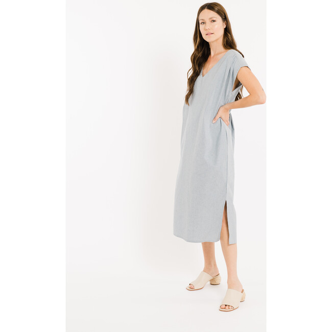 Women's Wynne Dress, Chambray - Dresses - 3