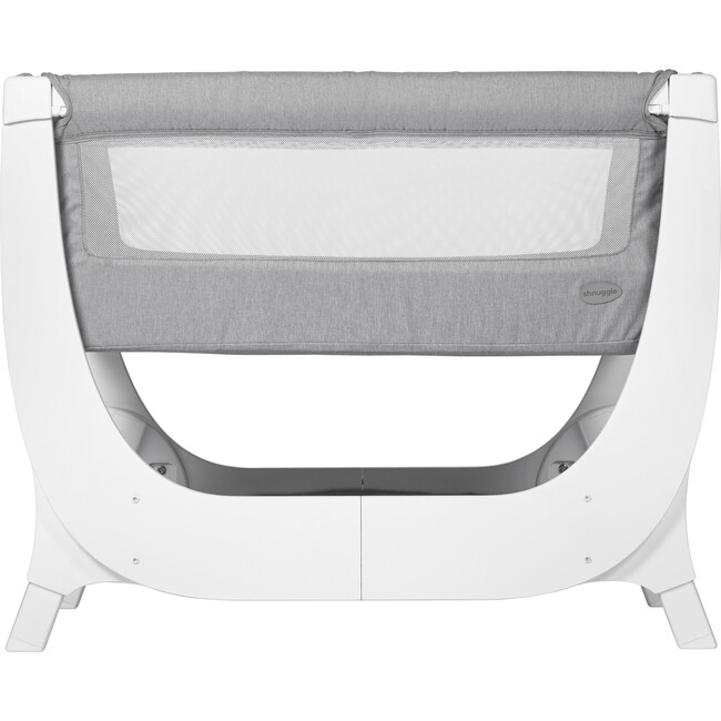Shnuggle Air Bedside Sleeper Infant Crib, Dove Grey - Cribs - 1