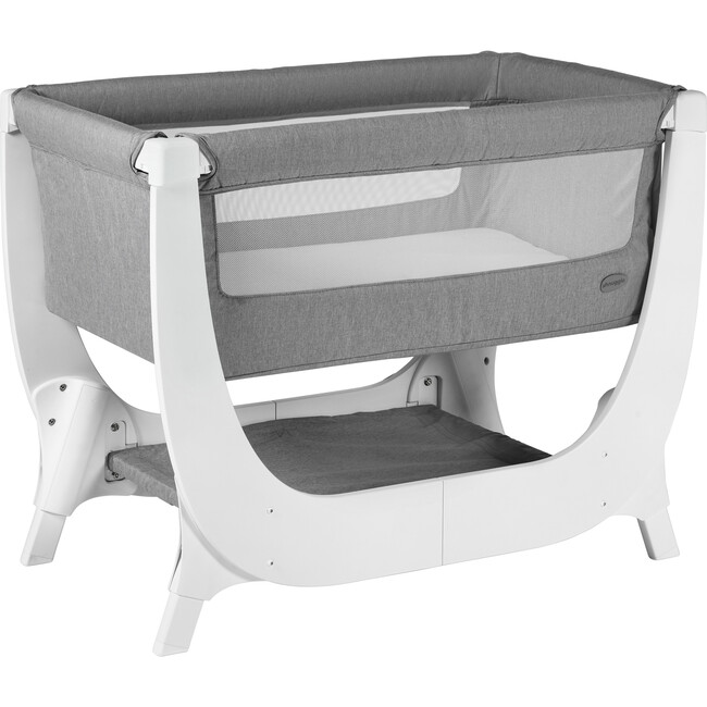 Shnuggle Air Bedside Sleeper Infant Crib, Dove Grey - Cribs - 2