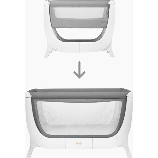 Shnuggle Air Full Size Crib Conversion Kit, Dove Grey - Cribs - 3