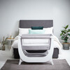 Shnuggle Air Bedside Sleeper Infant Crib, Dove Grey - Cribs - 5