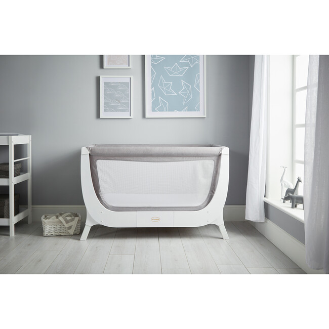 Shnuggle Air Full Size Crib Conversion Kit, Dove Grey - Cribs - 6