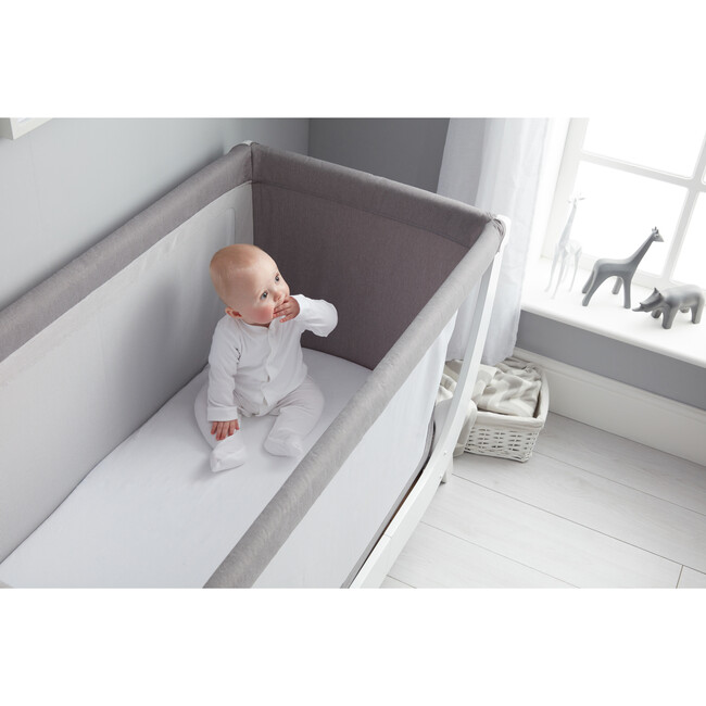 Shnuggle Air Full Size Crib Conversion Kit, Dove Grey - Cribs - 7
