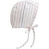 Sunset Stripe Linen Bonnet - Hats - 1 - thumbnail
