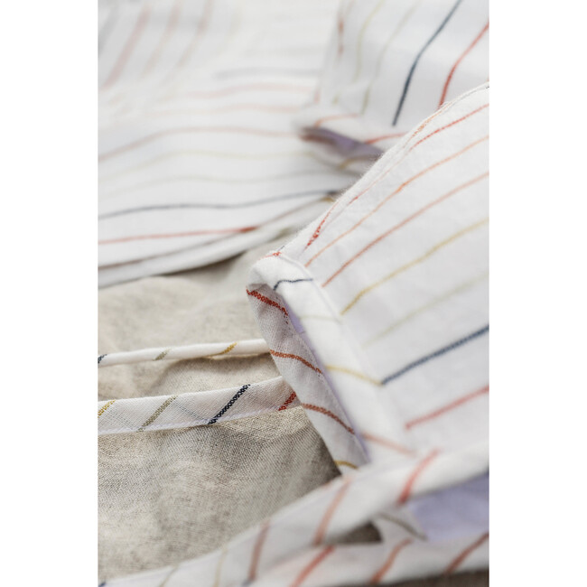 Sunset Stripe Linen Bonnet - Hats - 2