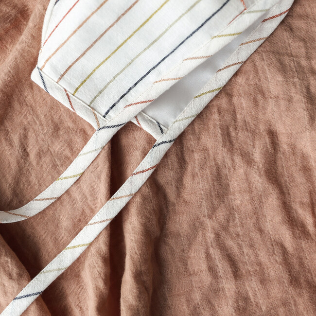 Sunset Stripe Linen Bonnet - Hats - 4