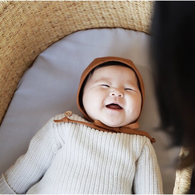 Rust Linen Bonnet - Hats - 5