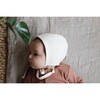 Ivory Linen Bonnet - Hats - 2
