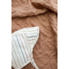 Brimmed Sunset Stripe Linen Bonnet - Hats - 2