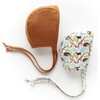 *Exclusive* Animalia Bonnet + Rust Linen Bonnet Set - Hats - 1 - thumbnail