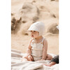 Brimmed Sand Linen Bonnet - Hats - 4 - thumbnail
