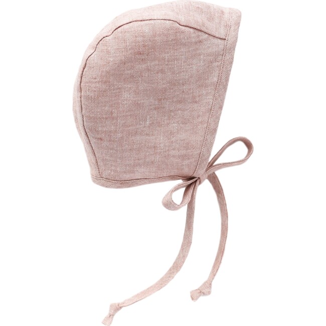 *Exclusive* Blush Linen + Sand Linen Bonnet Set - Hats - 3
