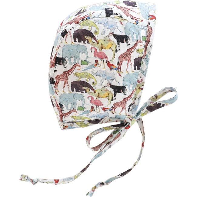 *Exclusive* Animalia Bonnet + Rust Linen Bonnet Set - Hats - 3