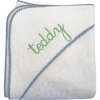Monogrammable Hooded Terry Towel, Light Blue - Towels - 1 - thumbnail