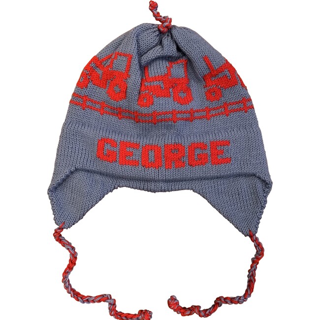 Monogramable Tractor Hat, Blue - Hats - 1