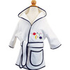 Monogramable Hooded Cover-up Robe, Navy with Planets - Robes - 1 - thumbnail