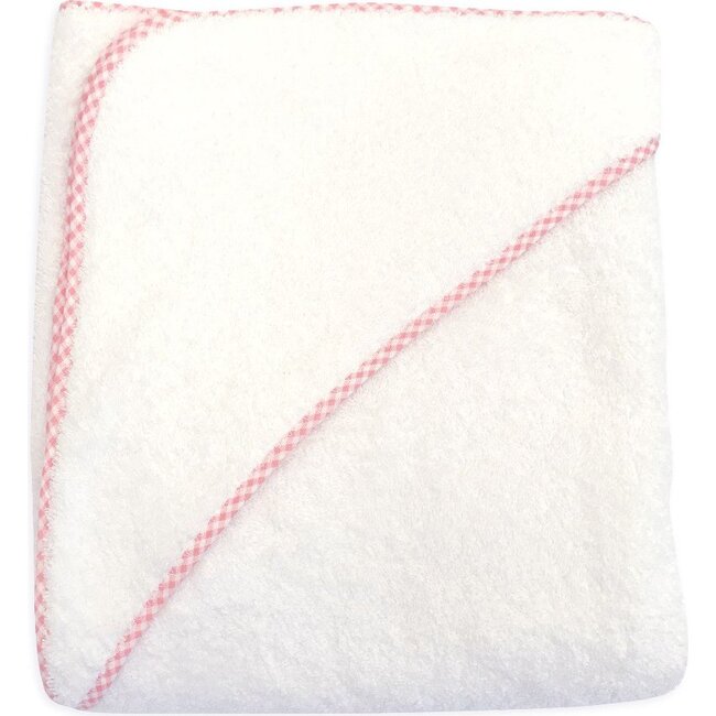 Mongrammable Hooded Terry Towel, Light Pink - Towels - 1