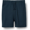 Ribbed Shorts, Navy - Shorts - 1 - thumbnail