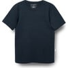 Ribbed Tee, Navy - Tees - 1 - thumbnail