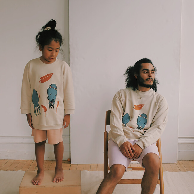 Squid Sweatshirt, Sand - Sweatshirts - 4