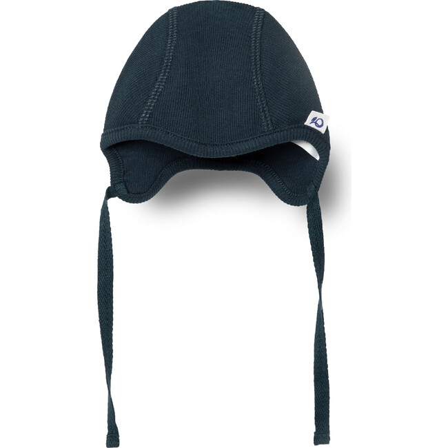 Ribbed Baby Hat, Navy - Hats - 1