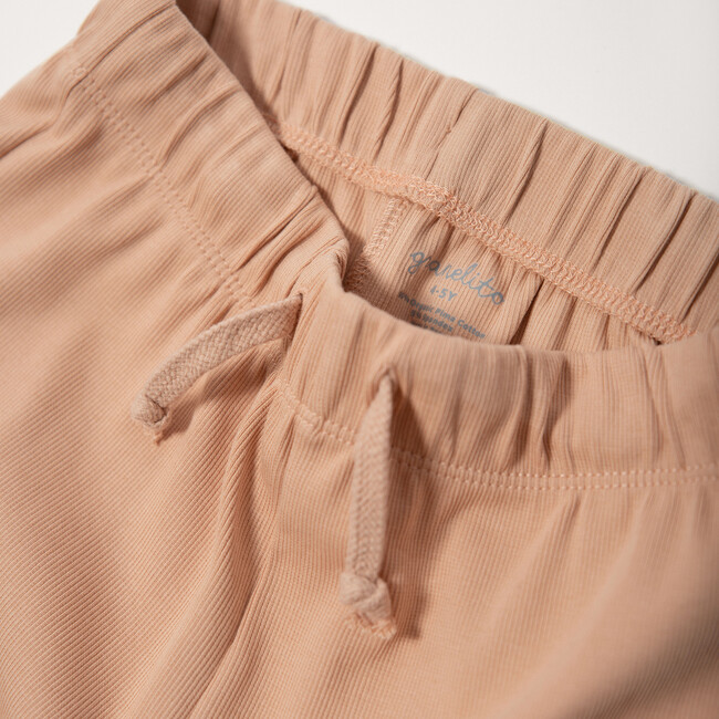 Ribbed Shorts, Blush Pink - Shorts - 3