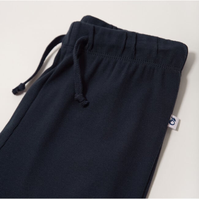 Ribbed Lounge Pants, Navy - Pants - 3