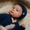 Ribbed Baby Hat, Navy - Hats - 2