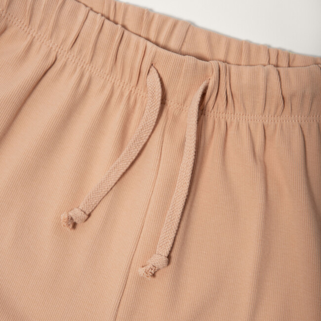 Ribbed Lounge Pants, Blush Pink - Pants - 5