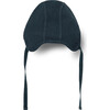 Ribbed Baby Hat, Navy - Hats - 4