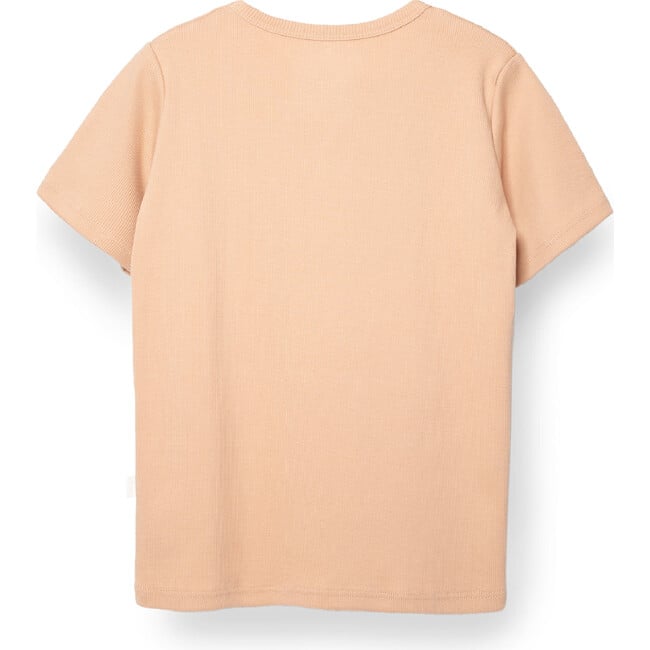 Ribbed Tee, Blush Pink - Tees - 5