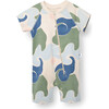 Printed Playsuit, Wave - Onesies - 1 - thumbnail