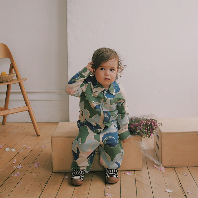 Printed Joggers, Wave - Sweatpants - 3