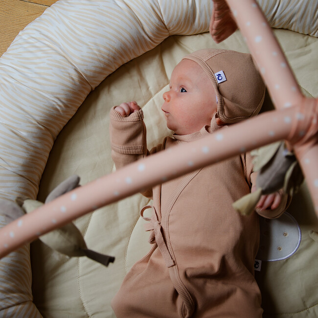 Ribbed Baby Basket Kit, Blush Pink - Mixed Apparel Set - 4