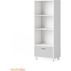 Indi Tall Bookcase, Gray - Bookcases - 2
