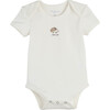 Animal 5 Piece Bodysuit Set, White - Onesies - 2