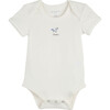 Animal 5 Piece Bodysuit Set, White - Onesies - 3