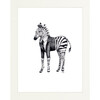 Fancy Animals Print, Zebra - Art - 1 - thumbnail