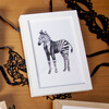 Fancy Animals Print, Zebra - Art - 3