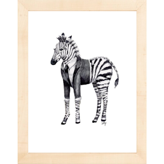 Fancy Animals Print, Zebra - Art - 4