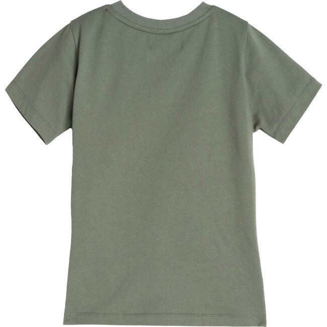 Avery Contrast Pocket Tee, Dusty Olive - Shirts - 2