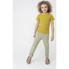 Avery Striped Pocket Tee, Mustard & Grey Stripe - Shirts - 4
